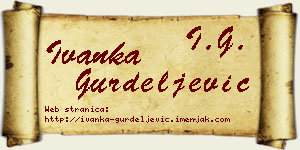 Ivanka Gurdeljević vizit kartica